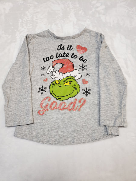 Grinch Sparkle Long Sleeve Top