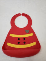 Make My Day Firefighter Silicone Bib